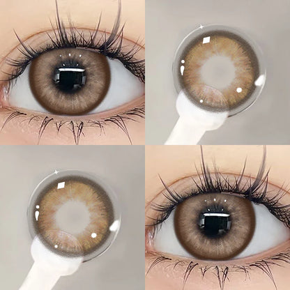 SEALBEER 1 Pair Korean Lenses Colored Contact Lenses with Degree Myopia Lenses Green Lenses High Quality Lenses Fashion