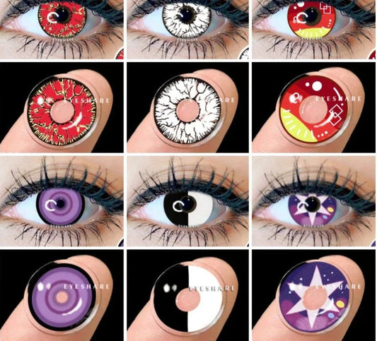 SEALBEER 1 Pair Colored Contact Lenses For Eyes New Cosplay Colored Lenses Halloween Contacts Cosmetics Pupils Eye Color Lens