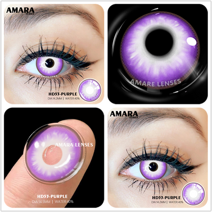 SEALBEER Color Contact Lenses For Eyes 2pcs Anime Cosplay Colored Lenses Blue Crazy Halloween Lenses Contact Lens Beauty Makeup