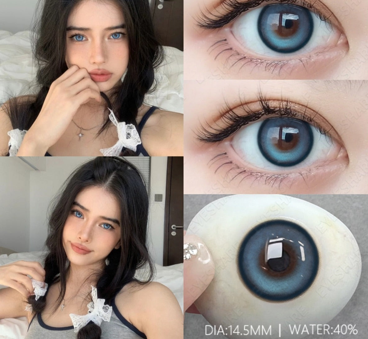 SEALBEER 1 Pair New Colored Contact Lenses for Eyes Red Contacts Lenses Yearly Natural Fashion Blue Eyes Contacts Korean Lenses