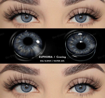 SEALBEER 1 Pair Colored Contact Lenses for Eyes for Dark Eyes Gray Contact Blue Lenses Natural Eye Contact Fashion Lenses