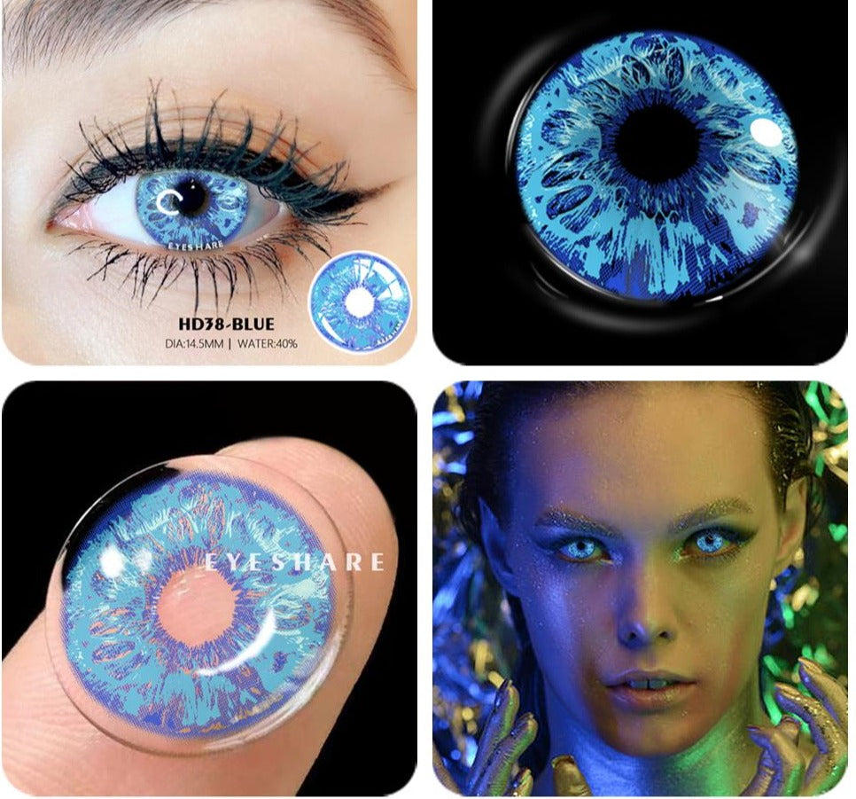 SEALBEER Color Contact Lenses For Eyes Anime Cosplay Colored Lenses Blue Purple Multicolored Lenses Contact Lens Beauty Makeup