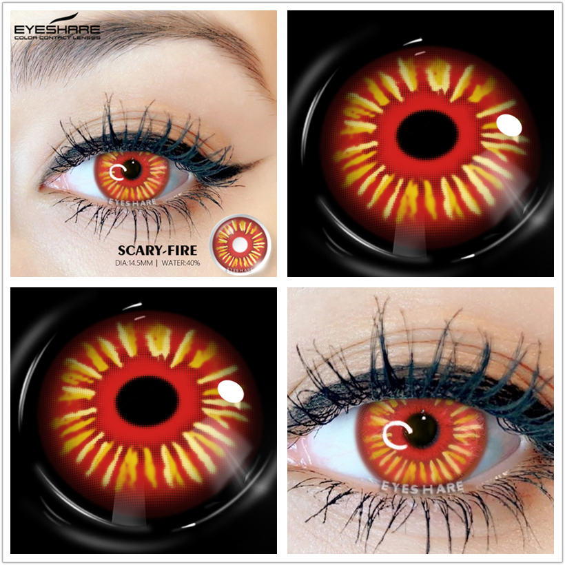 SEALBEER Color Contact Lenses For Eyes Anime Cosplay Colored Lenses Blue Purple Multicolored Lenses Contact Lens Beauty Makeup