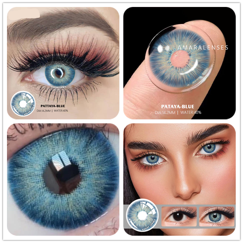 SEALBEER 1Pair Color Contact Lenses for Eyes OMG Series Soft Contact Lens Beauty Contact Lenses Eye Cosmetic Color Lens Eyes