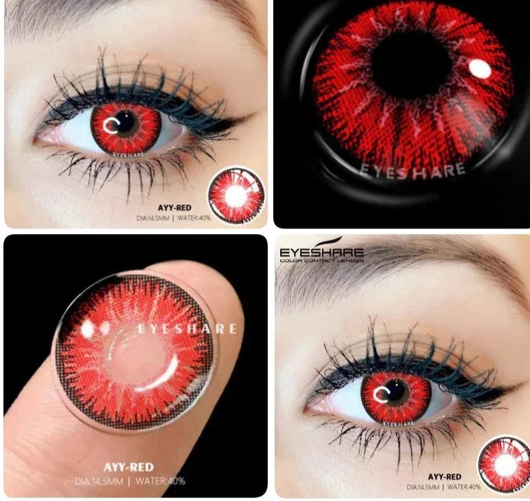 SEALBEER 1 Pair Colored Contact Lenses For Eyes New Cosplay Colored Lenses Halloween Contacts Cosmetics Pupils Eye Color Lens