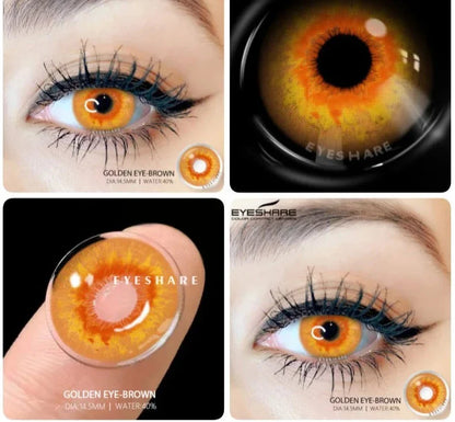 SEALBEER 1 Pair Colored Contact Lenses For Eyes New Cosplay Colored Lenses Halloween Contacts Cosmetics Pupils Eye Color Lens