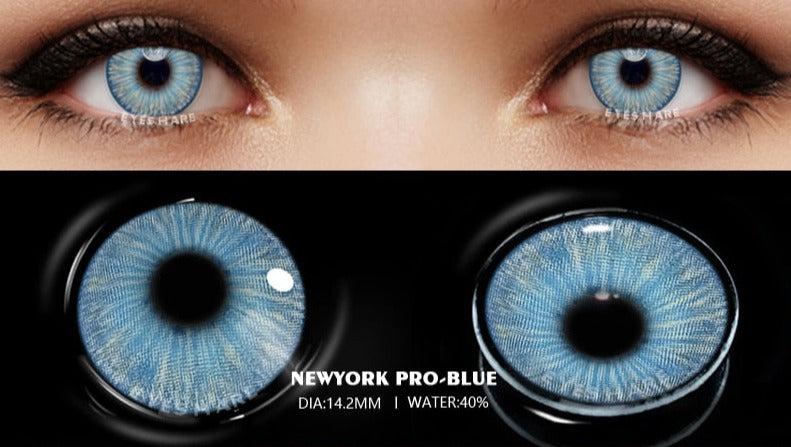 SEALBEER 1pair Halloween Cosplay Color Contacts Lenses For Eyes Blue Black Colored Lens Anime Yearly Beauty Makeup Contacts Lens