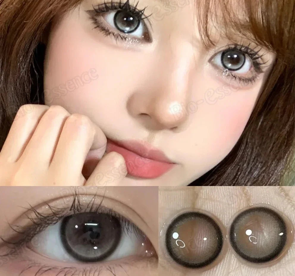 SEALBEER 1 Pair Colorcon Korean Lenses Colored Contact Lenses with Degree Myopia Lenses Pink Lenses Green Eye Lenses