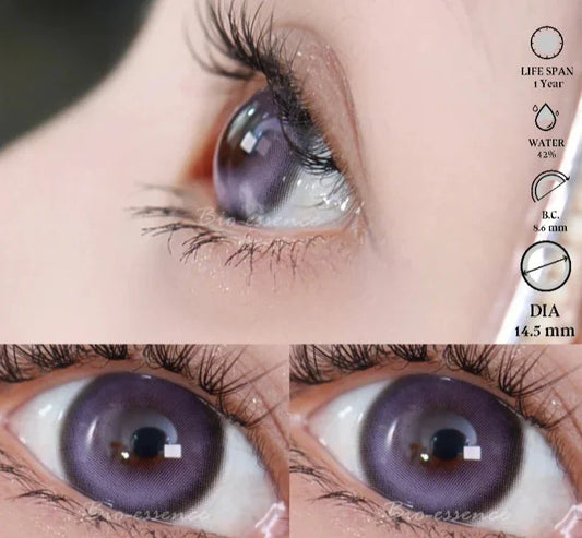 SEALBEER 1 Pair Korean Lenses Color Contact Lenses for Eyes Natural Look Anime Lense Blue Lenses Big Eye Lenses Purple Lenses