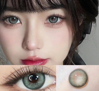 SEALBEER 1 Pair Colorcon Korean Lenses Colored Contact Lenses with Degree Myopia Lenses Pink Lenses Green Eye Lenses