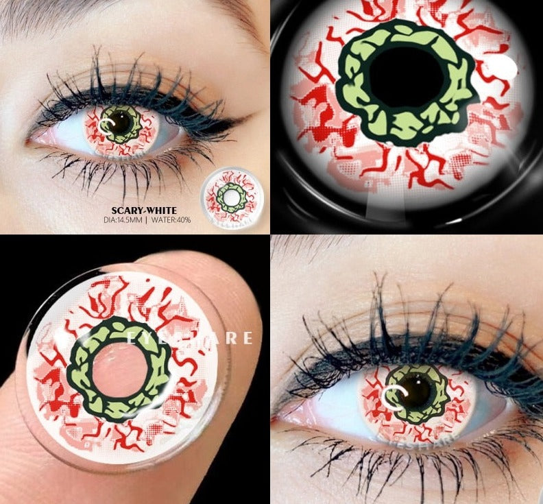 SEALBEER 2pcs Colored Contact Lenses For Eyes Cosplay Colored Lenses Blue Contact Lens Yearly Beautiful Pupil Eyes Contact Lens