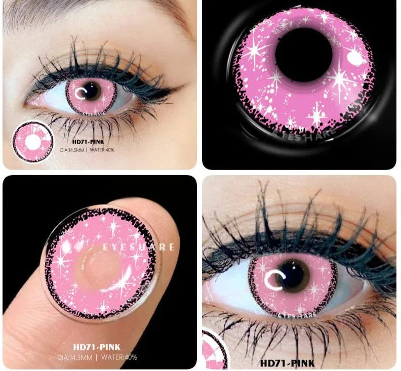 SEALBEER 1 Pair Colored Contact Lenses For Eyes New Cosplay Colored Lenses Halloween Contacts Cosmetics Pupils Eye Color Lens