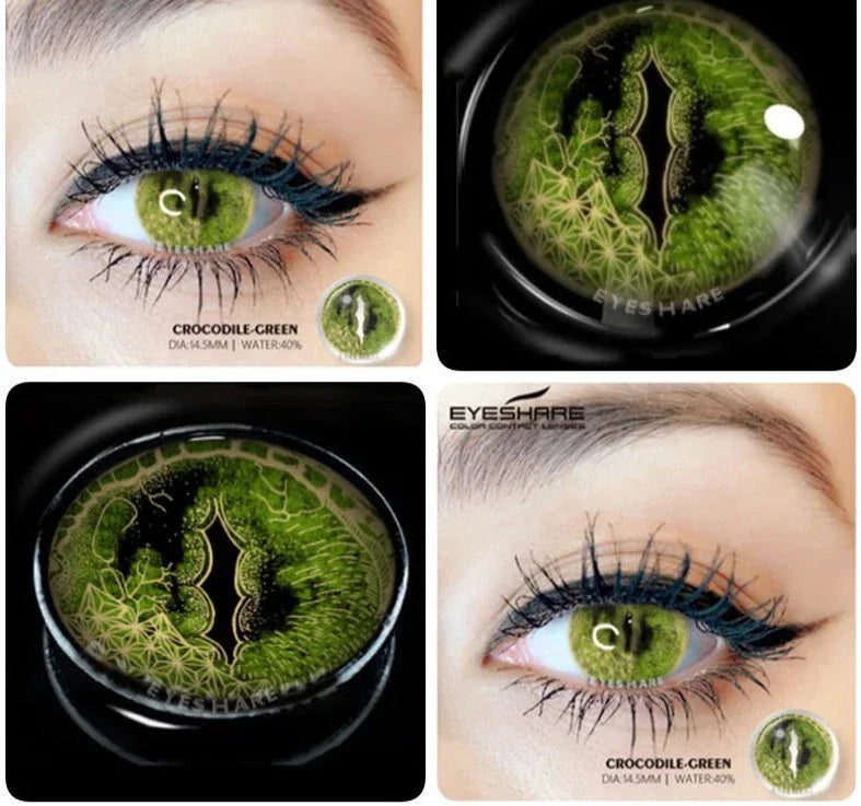 SEALBEER 1 Pair Colored Contact Lenses For Eyes New Cosplay Colored Lenses Halloween Contacts Cosmetics Pupils Eye Color Lens