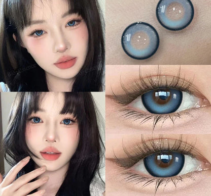 SEALBEER Pink Lenses Colorcon Korean Lenses Colored Contact Lenses Fashion Lenses Myopia Lenses with Degree 0~-6.00