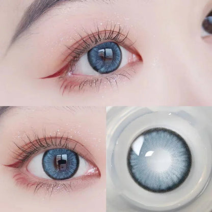 SEALBEER 1Pair Myopia Color Contact Lenses Color Lens Eyes Lentillas Verdes Naturales Lenses With Diopters Fog Pearl Lenses