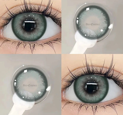 SEALBEER 1 Pair Colored Contact Lenses with Degree Myopia Eye Lenses Gray Contact Blue Lens Green Eye Lenses Wholesale