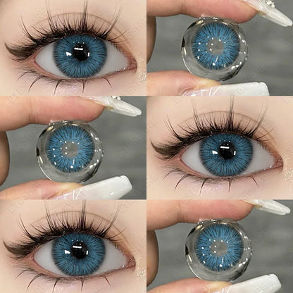 SEALBEER 1Pair Colored Contact Lenses for Eyes Fast Delivery Brown Lenses Gray Pupils Lens Green Eye Lenses Blue Eye Lens Yearly