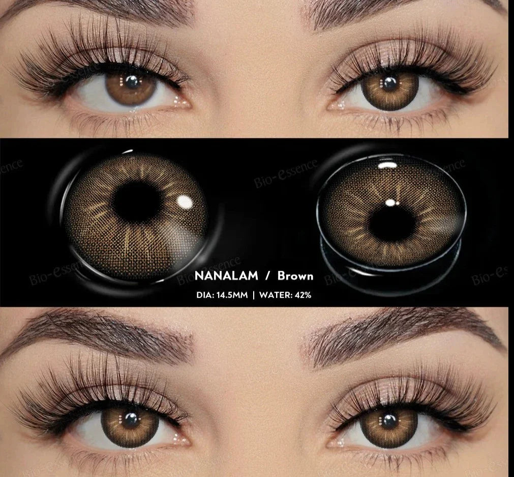 SEALBEER 1 Pair Colored Contact Lenses for Eyes for Dark Eyes Gray Contact Blue Lenses Natural Eye Contact Fashion Lenses