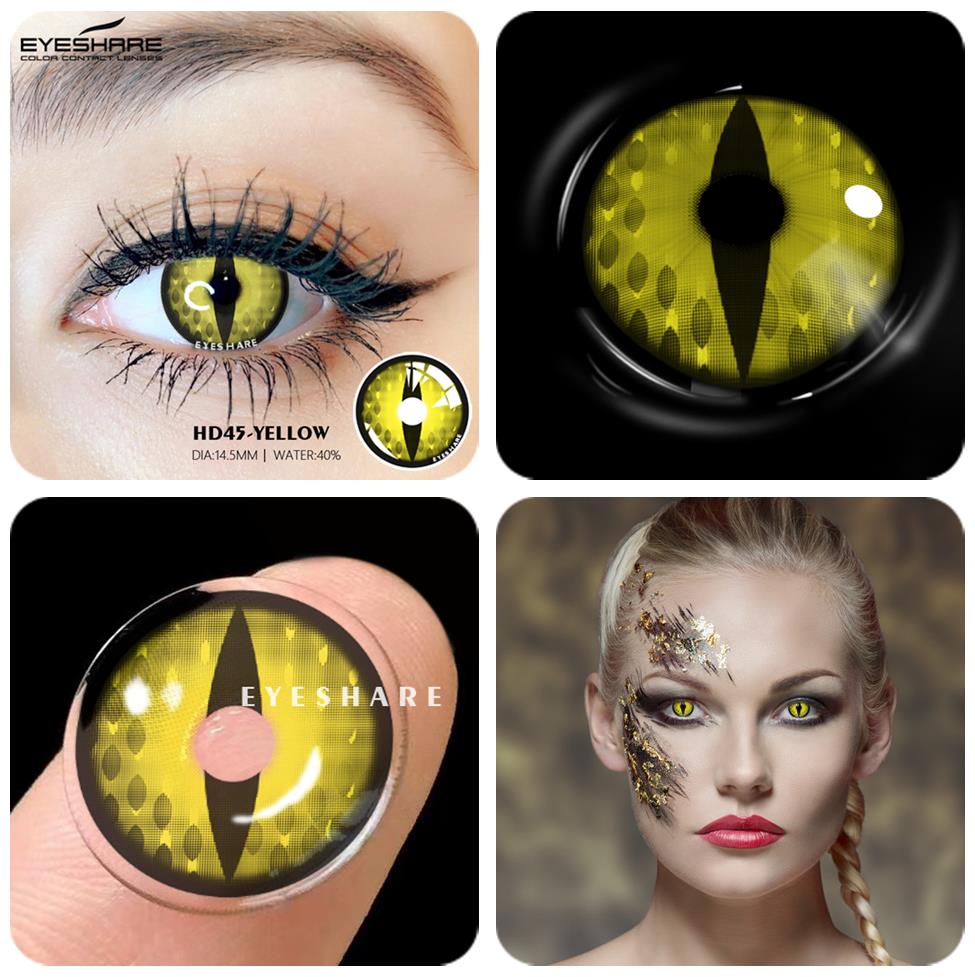 SEALBEER Color Contact Lenses For Eyes Anime Cosplay Colored Lenses Blue Purple Multicolored Lenses Contact Lens Beauty Makeup