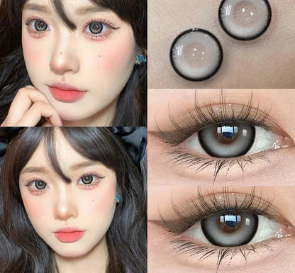 SEALBEER Pink Lenses Colorcon Korean Lenses Colored Contact Lenses Fashion Lenses Myopia Lenses with Degree 0~-6.00