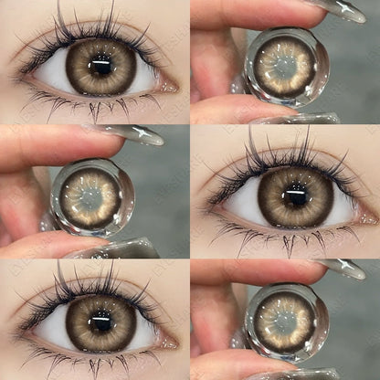 SEALBEER 1 Pair New Colored Contact Lenses for Eyes Red Contacts Lenses Yearly Natural Fashion Blue Eyes Contacts Korean Lenses