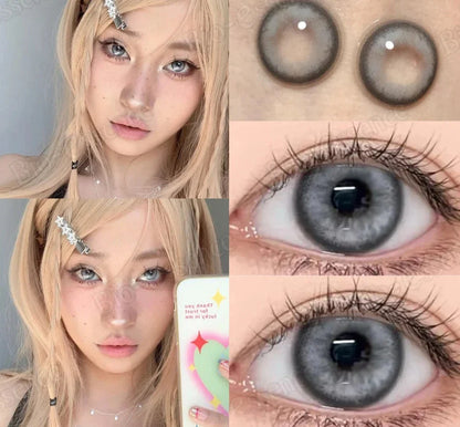 SEALBEER 1 Pair Colorcon Korean Lenses Colored Contact Lenses with Degree Myopia Lenses Y2K Lenses Green Eye Lenses