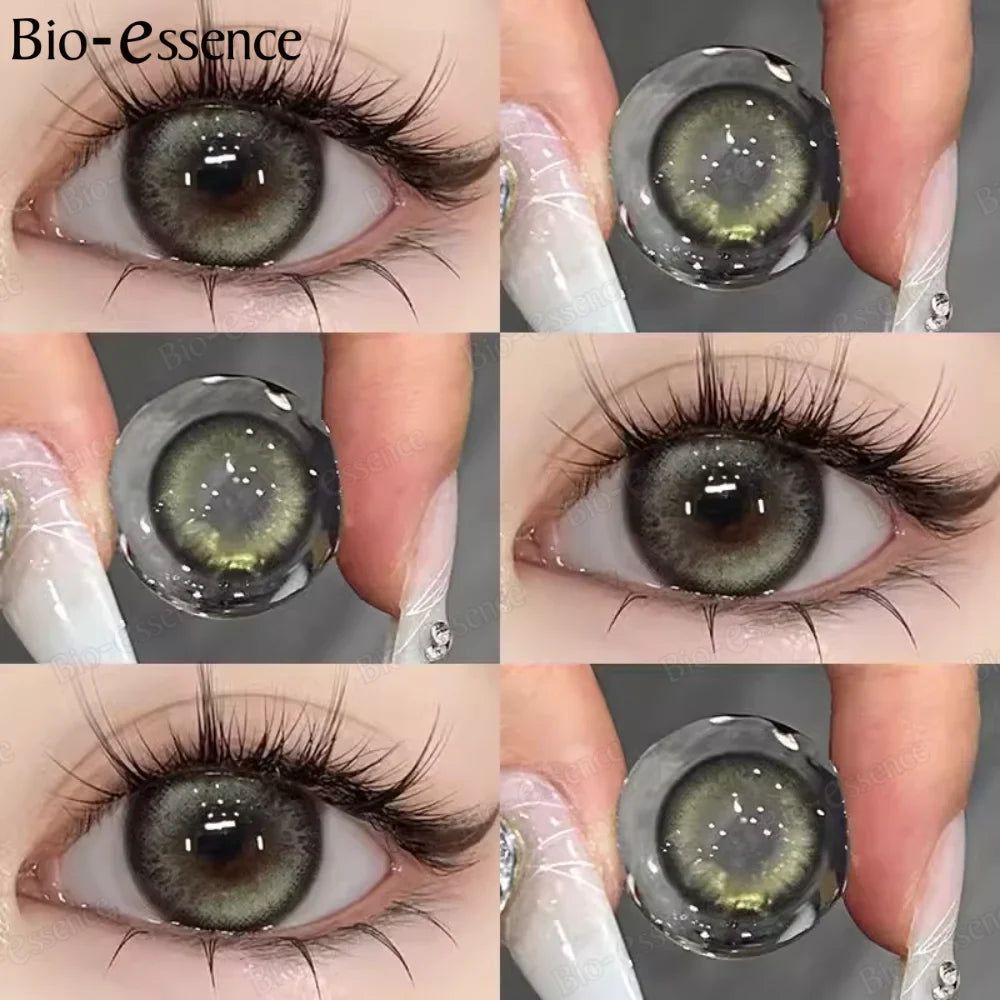 SEALBEER Bubble Series Colorcon 1 Pair Korean Lenses Colored Contact Lenses for Eyes Big Eye Lenses Gray Lenses