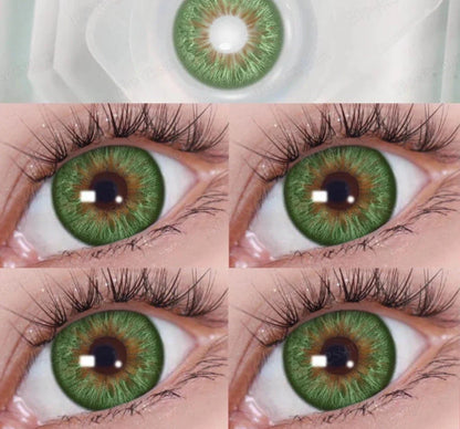 SEALBEER 1 Pair Colored Contact Lenses with Degree Myopia Eye Lenses Gray Contact Blue Lens Green Eye Lenses Wholesale