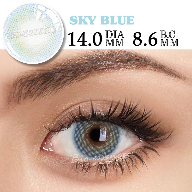 SEALBEER 1 Pair Korean Lenses Color Contact Lenses for Eyes Natural Look Brown Lenses Anime Lense Blue Eye Lenses 14.5mm