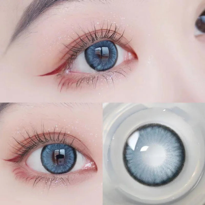 SEALBEER 1 Pair Colored Contact Lenses for Eyes Blue Lenses Green Eye Lenses Natural Lenses Gray Eye Contact Fashion Lenses