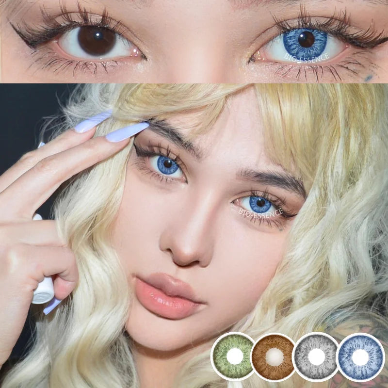 SEALBEER 1 Pair Colored Contact Lenses for Eyes Blue Lenses Green Eye Lenses Natural Lenses Gray Eye Contact Fashion Lenses