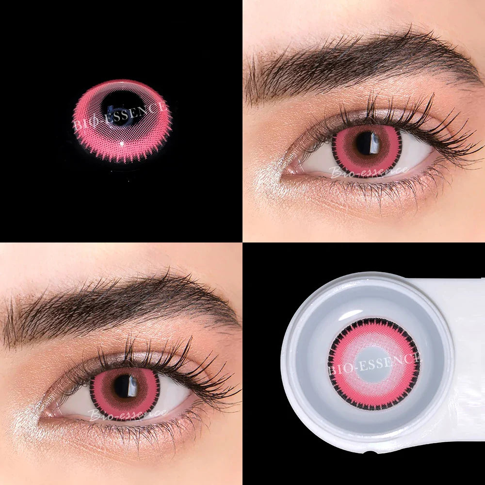 SEALBEER 1 Pair Color Contact Lenses for Eyes Blue Lense Pink Eye Lenses Fashion Lenses Beauty Makeup Yummy Eye Contact