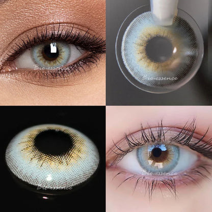 SEALBEER 1 Pair Colored Contact Lenses for Eyes Natural Look Brown Lenses Blue Lenses Gray Eye Contact Fashion Lenses