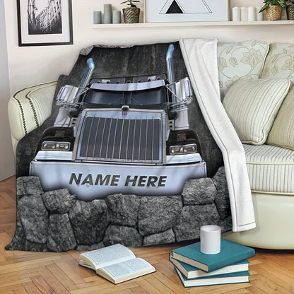 Custom Text Personalized Throw Blanket - Versatile for Outdoor, Beach, Camping, Car, Sofa, Pet & Office Use - Hypoallergenic Polyester, Machine Washable - Perfect Gift for Anniversaries, Birthdays