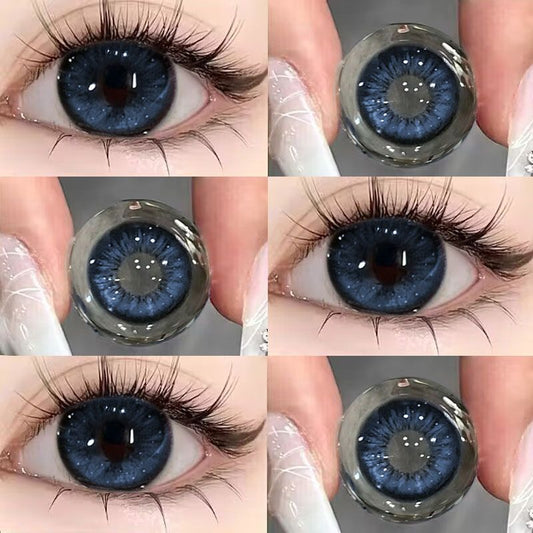 SEALBEER Blue contact lenses are thrown away for half a year, the size feels mixed, the diameter does not hurt the eyes, and contact lenses are not thrown away for the official website flagship store.