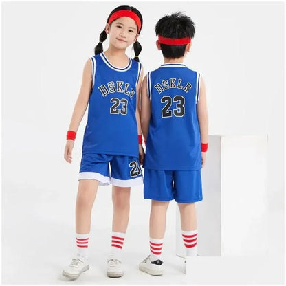 Sets/Suits Childrens Basketball Suit Boys And Girls Garten Baby Primary School Children June 1 Performance Uniform Sleeveless Training Dhbwq