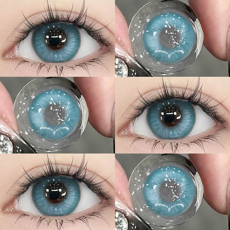 SEALBEER Golden Planet Contact Lenses Day Throwing 2 Packs of Mixed Blood Cosplay Golden Brown Animation Color Rendering Water Moon Green Contact Lenses