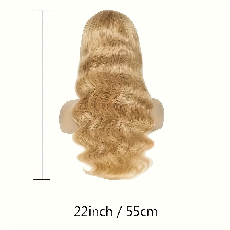 27# Honey Blonde Wig Highlight Ombre Blonde 13x6 HD Lace Front Wigs Human Hair Honey Blonde Lace Front Wig Colored Body Wave Pre Plucked Baby Hair Glueless For Women