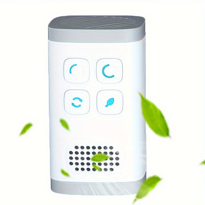 1pc Mini Air Purifier Pro - Removes Pet Odor, Smoke, Negative Ions, Ozone, Portable, Convenient, Plug-in, Suitable for Small Bedroom, Office, Living Room, Compact Design, Easy to Use, Whisper Quiet Operation