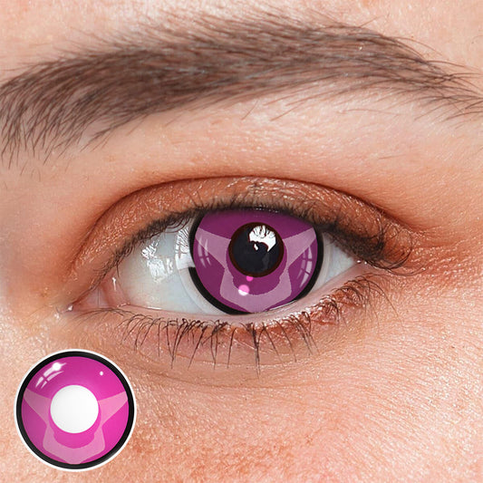 SEALBEER Cosplay Pink Love Dark Pink Colored Contact Lenses