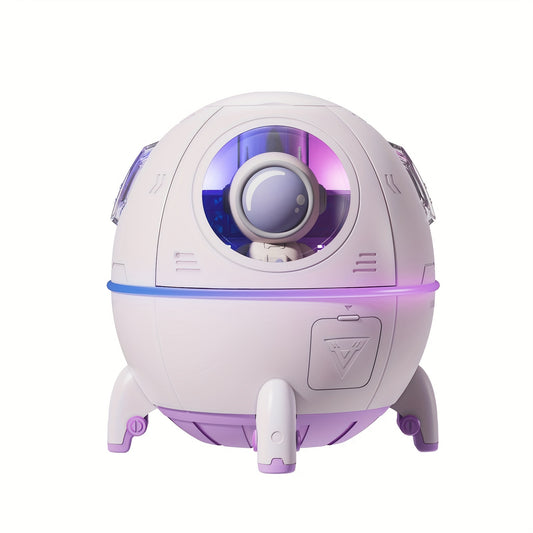 1pc, 7.44oz Mini Portable Humidifier, USB Ultrasonic Cool Mist Space Capsule Aromatherapy Water Diffuser Humidifier, Humidifier Portable Mini Humidifier Night Light, Cute Aesthetic Stuff Home Decor Fall Winter Essential Back To School Supplies