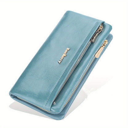 Lightweight Women's Minimalist Wallet - Perfect For Coins, Cell Phone, Credit Cards, And Keys