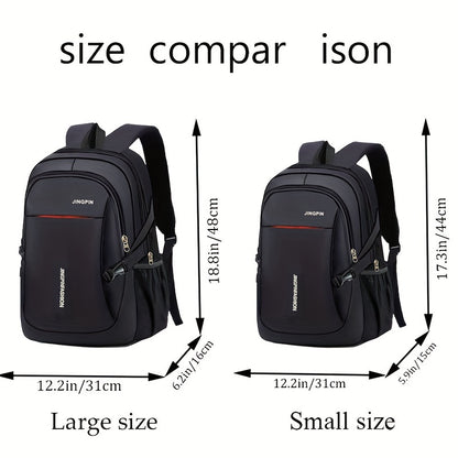 1pc Stylish School Backpack - Spacious & Durable, Simple Everyday Design - Large Capacity for Students & Travelers