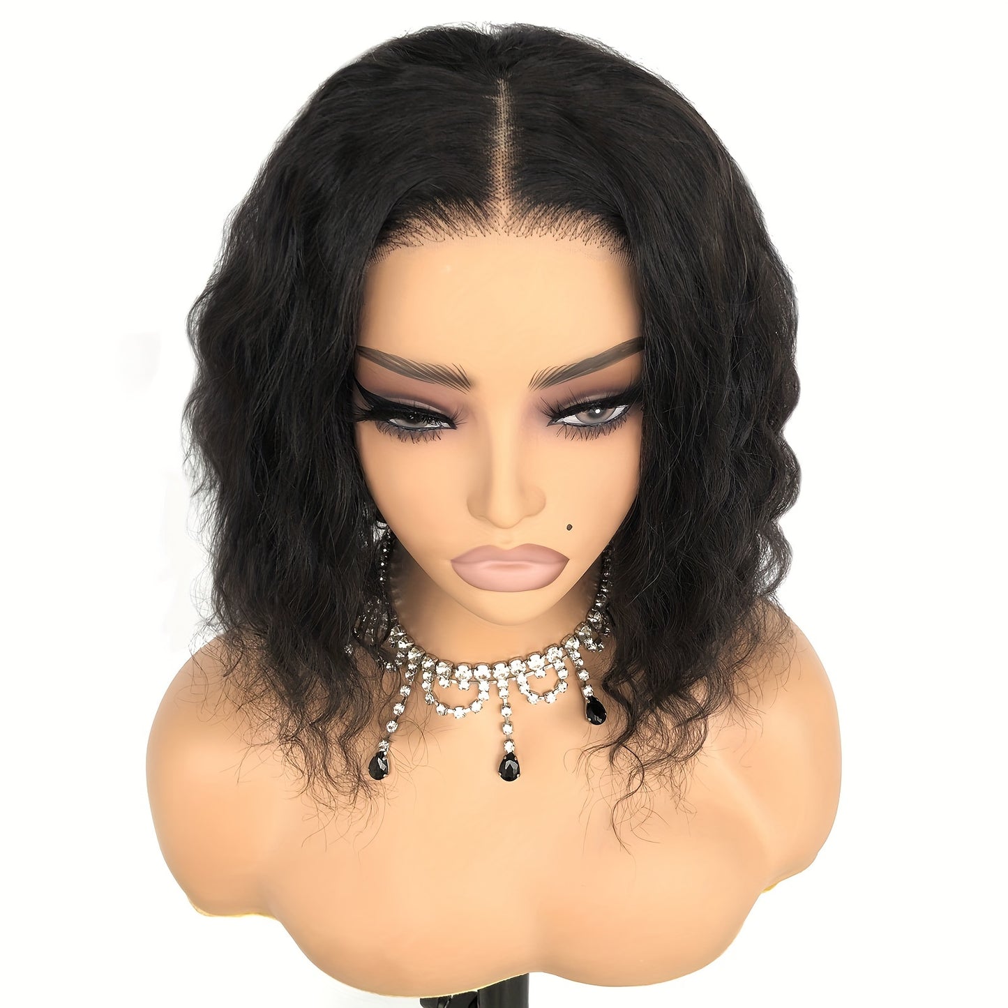 Body Wave 4x4 HD Glueless Front 100% Human Hair 12 Inch Wig Brazilian Body Wavy Transparent Lace Frontal Wigs Pre Plucked Hair Wig For Women