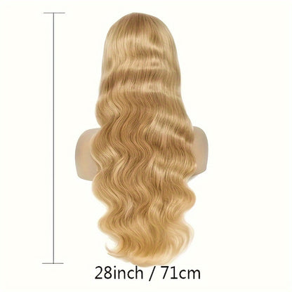 27# Honey Blonde Wig Highlight Ombre Blonde 13x6 HD Lace Front Wigs Human Hair Honey Blonde Lace Front Wig Colored Body Wave Pre Plucked Baby Hair Glueless For Women