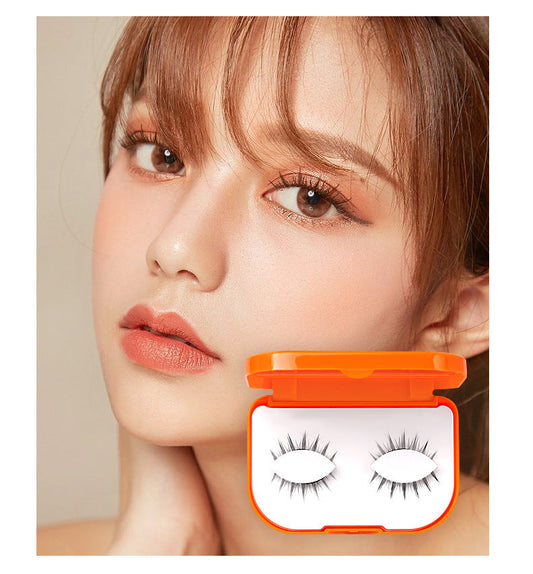 SEALBEER New Eye-Shaped Support Little Devil Self-Adhesive False Eyelashes Natural Piece Mink Hair Eyelashes