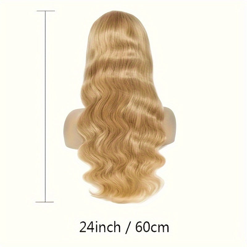 27# Honey Blonde Wig Highlight Ombre Blonde 13x6 HD Lace Front Wigs Human Hair Honey Blonde Lace Front Wig Colored Body Wave Pre Plucked Baby Hair Glueless For Women