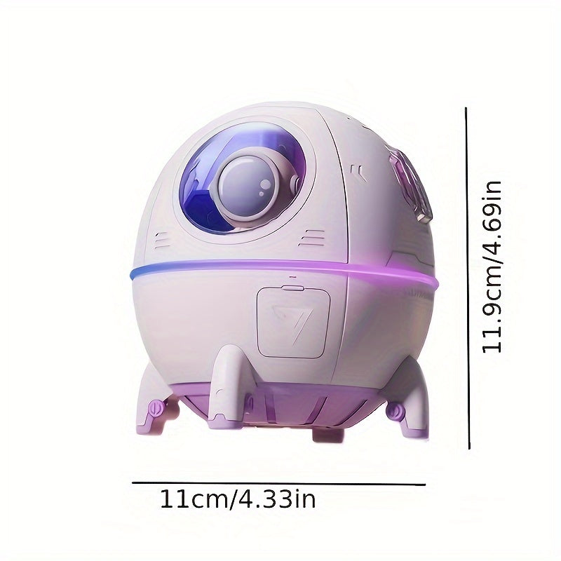 1pc, 7.44oz Mini Portable Humidifier, USB Ultrasonic Cool Mist Space Capsule Aromatherapy Water Diffuser Humidifier, Humidifier Portable Mini Humidifier Night Light, Cute Aesthetic Stuff Home Decor Fall Winter Essential Back To School Supplies