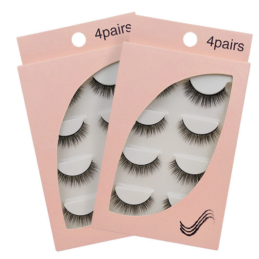 SEALBEER New Natural Slim 4 Piece G101 Mink Hair Eyelashes