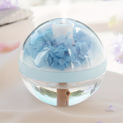 1PC USB Portable Air Humidifier with Night Light - Eternal Flower Aesthetics for Desktop, Bedroom & Travel - Soothing Mist Humidifier, Relaxing Ambiance Creator, Perfect Stocking Stuffer for Thanksgiving & Christmas